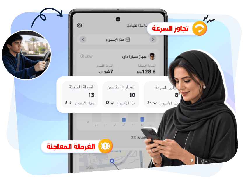 ولي الأمر يراجع تفاصيل رحلات المراهق والتنبيهات