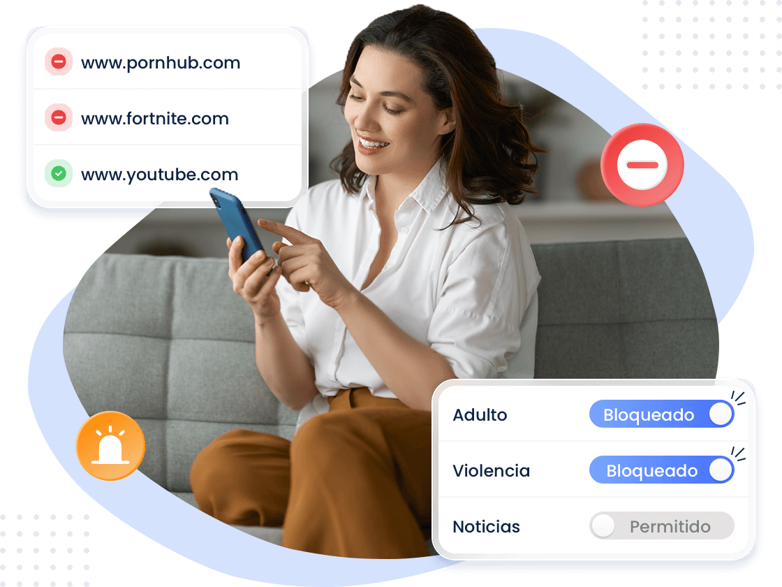 Experiencia de búsqueda en navegador web de los hijos con AirDroid Parental Control