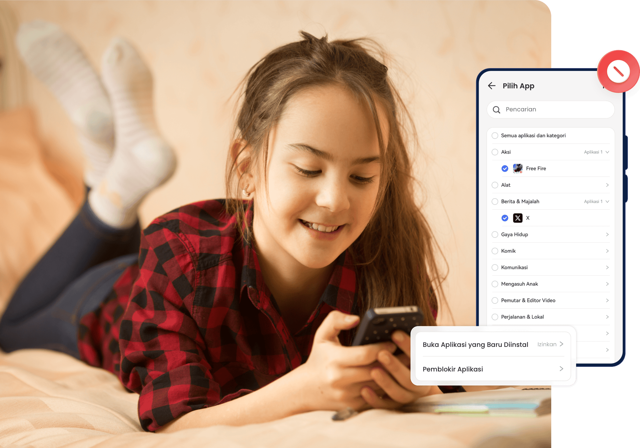 Pemblokir & Manajemen Aplikasi