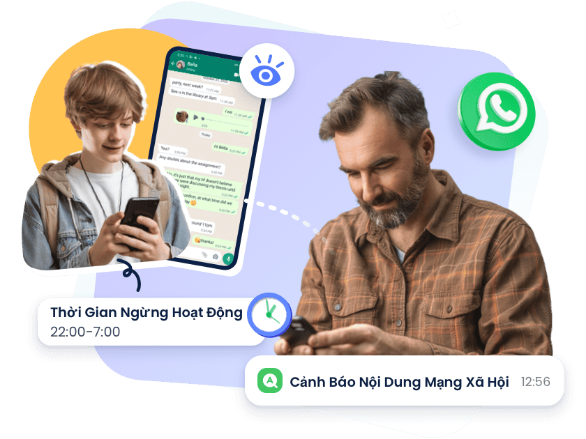 Thiết lập kiểm soát cha mẹ trên WhatsApp cho trẻ để yên tâm hơn.