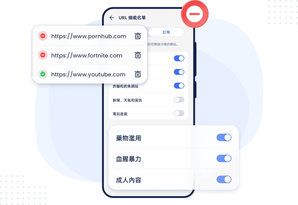 AirDroid Parental Control 可封鎖有害網站