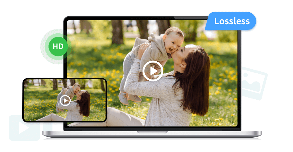 Compartilhamento de fotos e vídeos em HD sem perdas